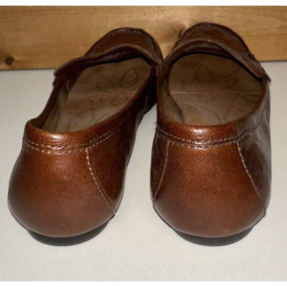 Born Shoes Womens Size 8 Brown Leather Slip On Loafer Flats Casual Comfort - Picture 5 of 9